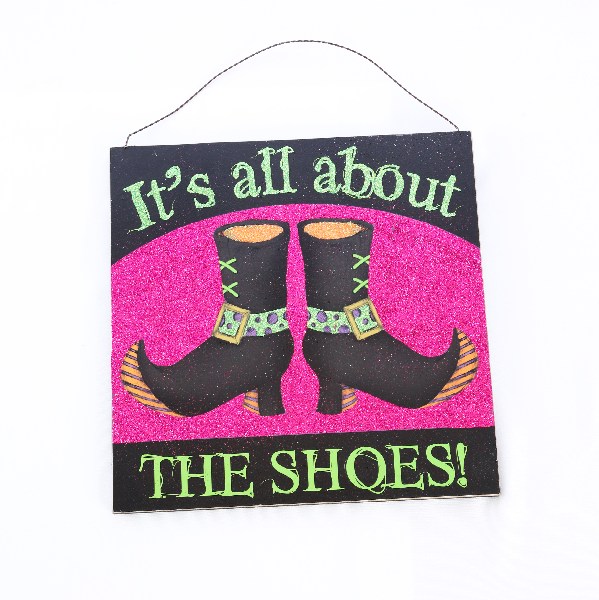 Witch's shoes Wooden Plaque